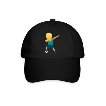 Soccer Boy Dab Dance - Baseballkappe - Schwarz/Schwarz - Vorne