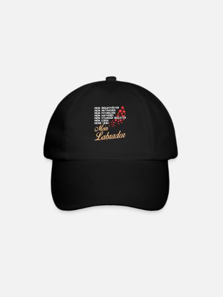 Labrador - Mein - Baseballkappe - Schwarz/Schwarz