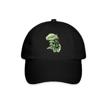 BOOM - Gamer Zocker Gaming Player Spieler Geschenk - Baseballkappe - Schwarz/Schwarz - Vorne