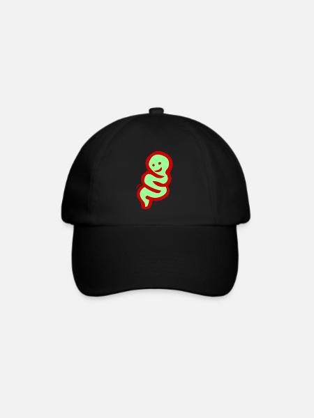 be happy - Baseballkappe - Schwarz/Schwarz