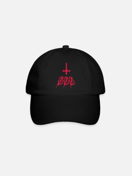 666 Die Zahl des Tieres. - Baseballkappe - Schwarz/Schwarz