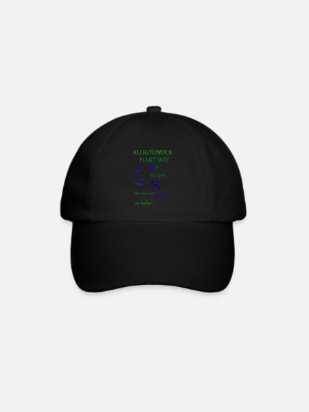 Handwerker Kaffee und Bier - Baseballkappe - Schwarz/Schwarz