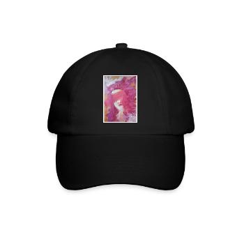 Original Kunstdruck "Suffering" - Baseballkappe - Schwarz/Schwarz - Vorne