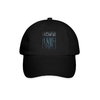 Linien Muster - Horizont - Baseballkappe - Schwarz/Schwarz - Vorne