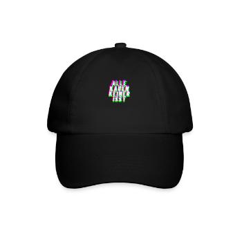 kauen keiner isst club techno mdma geschenk edm - Baseballkappe - Schwarz/Schwarz - Vorne