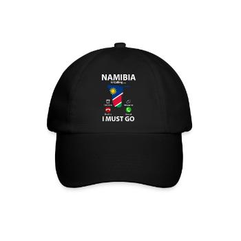 Namibia - Baseballkappe - Schwarz/Schwarz - Vorne
