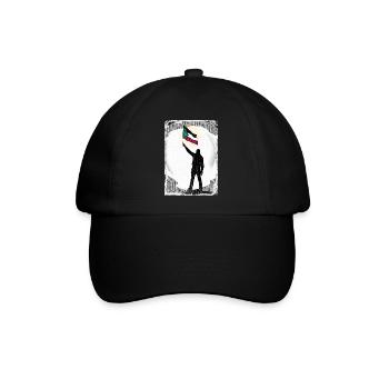 Palästina-Flagge Lives Matter P8 - Baseballkappe - Schwarz/Schwarz - Vorne