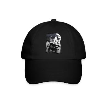 TOMZOFF Lach doch mal! - Baseballkappe - Schwarz/Schwarz - Vorne