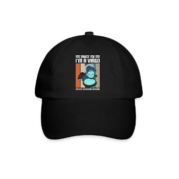 Horoskop Astrologie Element - Baseballkappe - Schwarz/Schwarz - Vorne