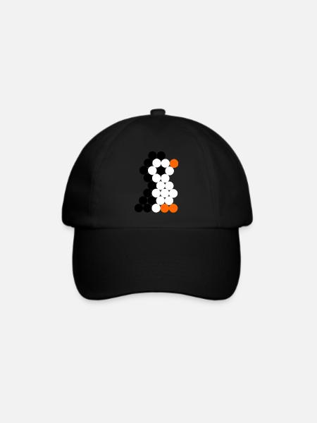 Pinguin - Baseballkappe - Schwarz/Schwarz