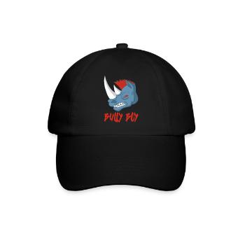 Nashornkopf - Baseballkappe - Schwarz/Schwarz - Vorne