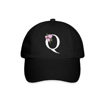 Q - Baseballkappe - Schwarz/Schwarz - Vorne