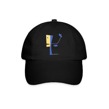 Unwirklicher Charakter - Baseballkappe - Schwarz/Schwarz - Vorne