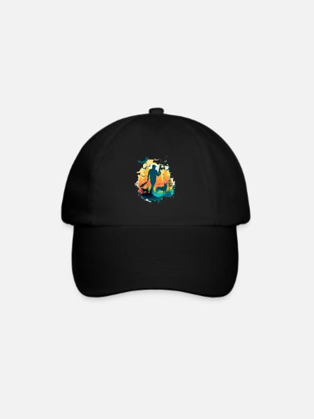 Marcus der Jäger - Baseballkappe - Schwarz/Schwarz