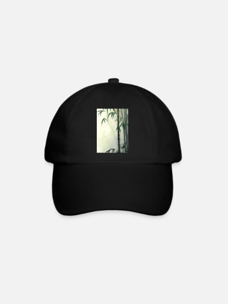 Bambus - Baseballkappe - Schwarz/Schwarz