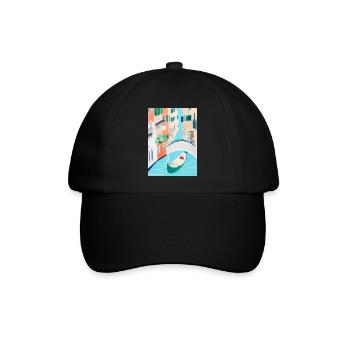 Venedig Italien - Baseballkappe - Schwarz/Schwarz - Vorne