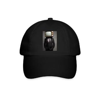 Anzug Tube TV Mann - Baseballkappe - Schwarz/Schwarz - Vorne