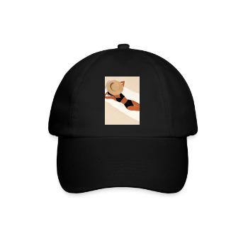 Frauen Sommerhut Bikini - Baseballkappe - Schwarz/Schwarz - Vorne