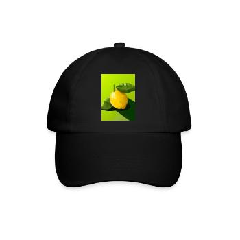 Zitrusfrüchte - Baseballkappe - Schwarz/Schwarz - Vorne
