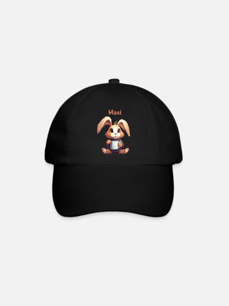 Hasi - Baseballkappe - Schwarz/Schwarz