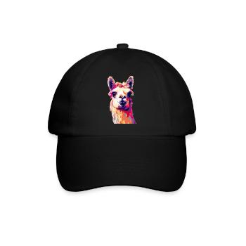 Lama - Baseballkappe - Schwarz/Schwarz - Vorne