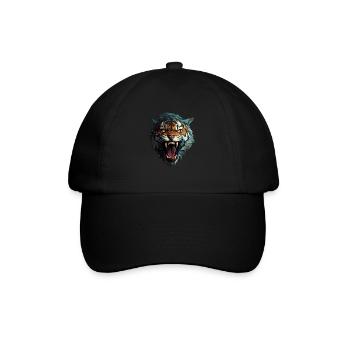 Tiger - Baseballkappe - Schwarz/Schwarz - Vorne