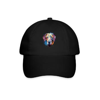 Dalmatiner Colorful - Baseballkappe - Schwarz/Schwarz - Vorne