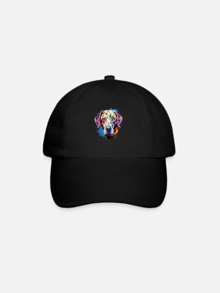 Dalmatiner Colorful - Baseballkappe - Schwarz/Schwarz