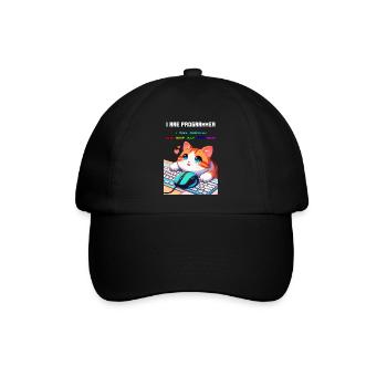 Ich bin Programmierer - Baseballkappe - Schwarz/Schwarz - Vorne