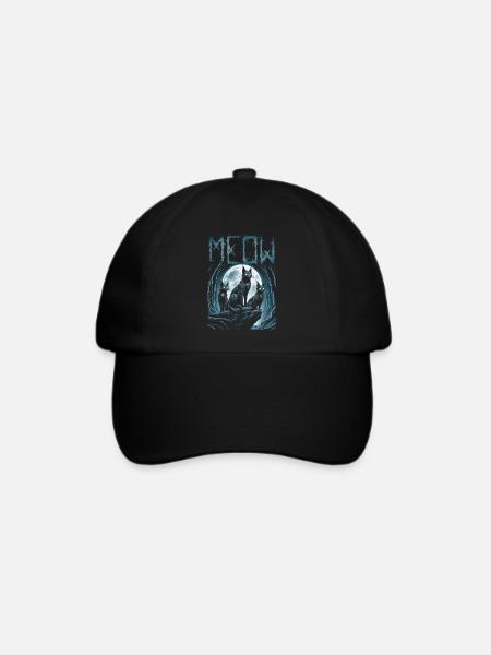 Black Metal, Cat, Goth und Death Metal - Baseballkappe - Schwarz/Schwarz