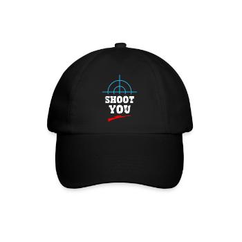Shoot You - Sniper - Baseballkappe - Schwarz/Schwarz - Vorne