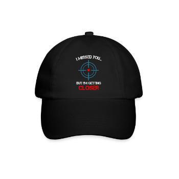 I Missed You Sniper - Baseballkappe - Schwarz/Schwarz - Vorne