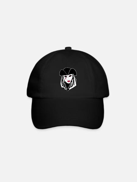 Das Phantom von Venedig - Baseballkappe - Schwarz/Schwarz