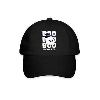 BOO SPOOK & CO. - Baseballkappe - Schwarz/Schwarz - Vorne