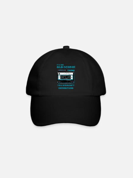 Old School Vibes – Das wirst du nicht verstehen! - Baseballkappe - Schwarz/Schwarz
