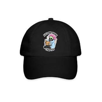 Lesestunde für Buchliebhaber - Baseballkappe - Schwarz/Schwarz - Vorne