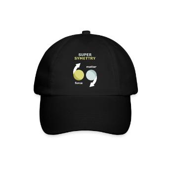 Theorie der Supersymmetrie - Baseballkappe - Schwarz/Schwarz - Vorne