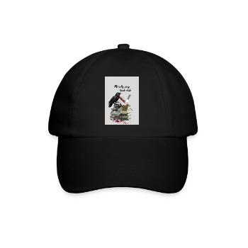 Moralisch Grauer Buchclub - Baseballkappe - Schwarz/Schwarz - Vorne