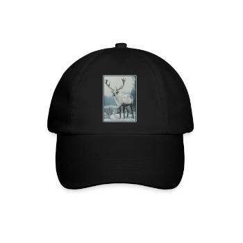 Rentiere Rentier - Baseballkappe - Schwarz/Schwarz - Vorne