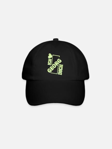 Liebe Georg - Baseballkappe - Schwarz/Schwarz