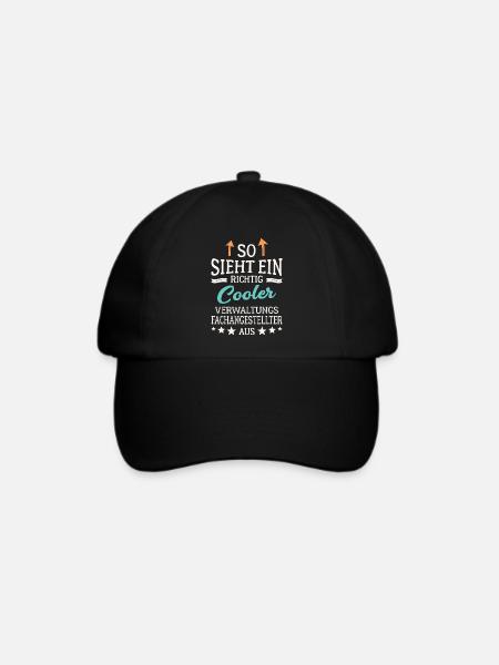 Cooler Verwaltungsfachangestellter - Baseballkappe - Schwarz/Schwarz