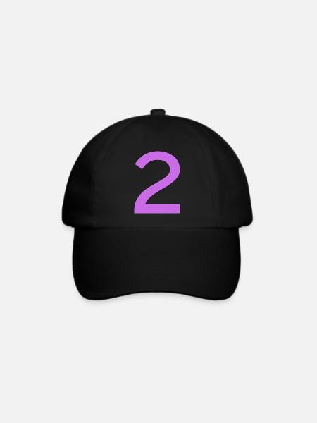 2 - Baseballkappe - Schwarz/Schwarz
