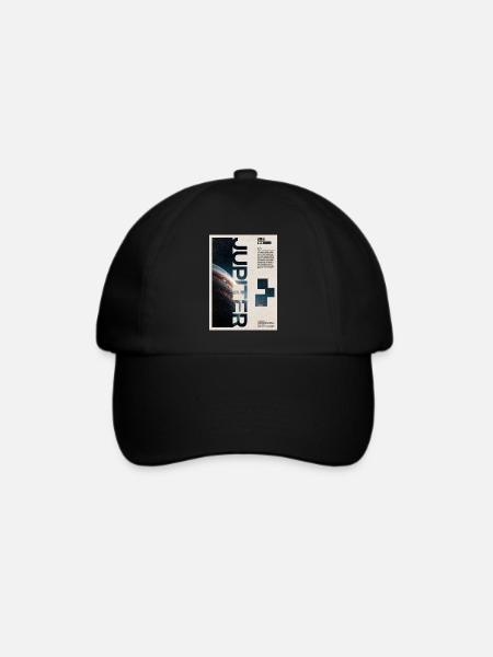 Jupiter-Glyphen-Nacht-Edition - Baseballkappe - Schwarz/Schwarz