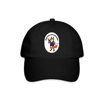 Jagdhornbläser T-Shirt Geschenk - Baseballkappe - Schwarz/Schwarz - Vorne