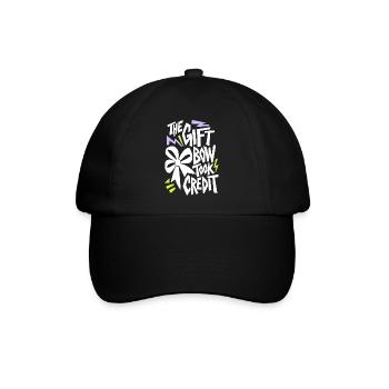 Geschenkschleife – The Gift Bow Took Credit - Baseballkappe - Schwarz/Schwarz - Vorne