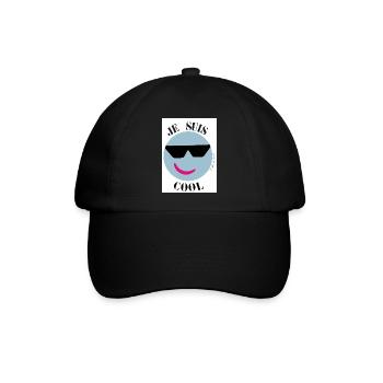 Ich bin Kühle - Baseballkappe - Schwarz/Schwarz - Vorne