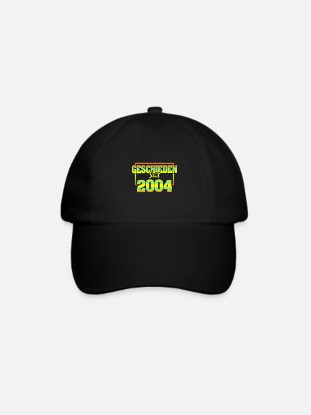 Ehemann 2004 - Baseballkappe - Schwarz/Schwarz