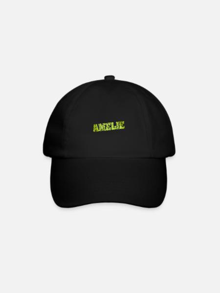 Amelie - Baseballkappe - Schwarz/Schwarz