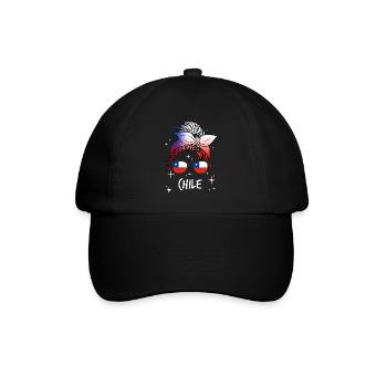 Chile - Baseballkappe - Schwarz/Schwarz - Vorne