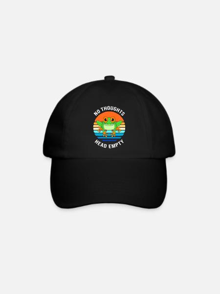 Frosch Laubfrosch - Baseballkappe - Schwarz/Schwarz